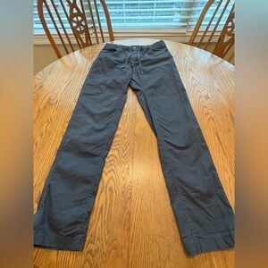 BYLT Pants Mens M Gray Ripstop Travel Office Commute 31.5” inseam EUC Straight